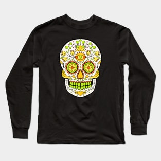 Sugar Skull Art Long Sleeve T-Shirt